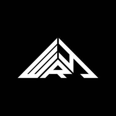 WRY harf logosu yaratıcı tasarım vektör grafik, WRY basit ve modern logo üçgen şeklinde.