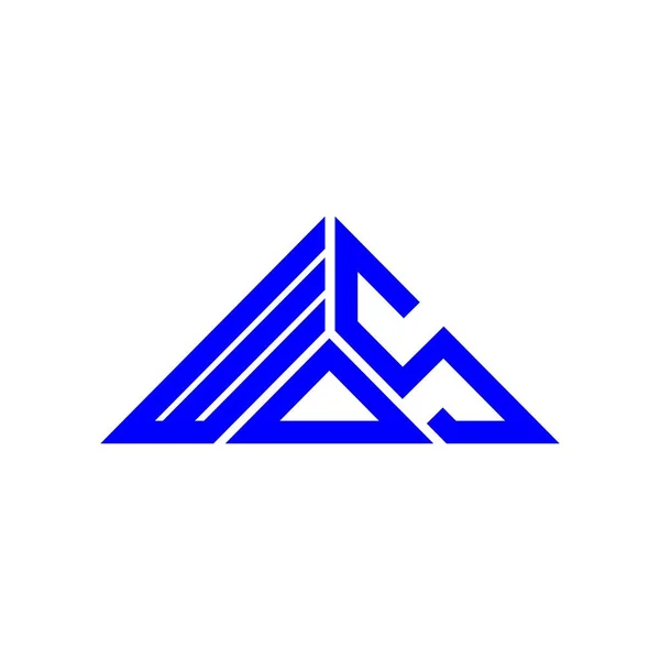 Wds字母标志创意设计与矢量图形 Wds简单现代的三角形标志 — 图库矢量图片