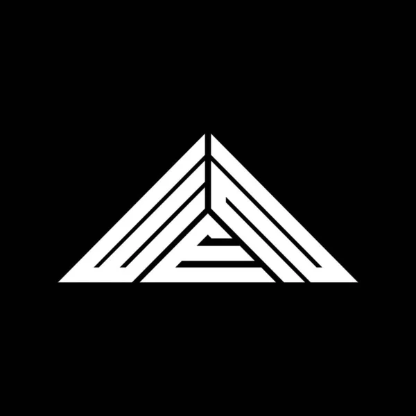 Diseño Creativo Del Logotipo Letra Wen Con Gráfico Vectorial Logotipo — Vector de stock