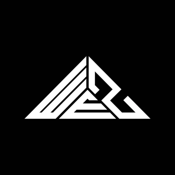 Wez字母标志创意设计与矢量图形 Wez简单现代的三角形标志 — 图库矢量图片