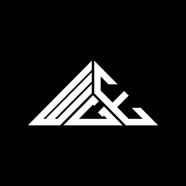 Wge Harf Logosu Yaratıcı Tasarımı Vektör Grafik Wge Basit Modern — Stok Vektör