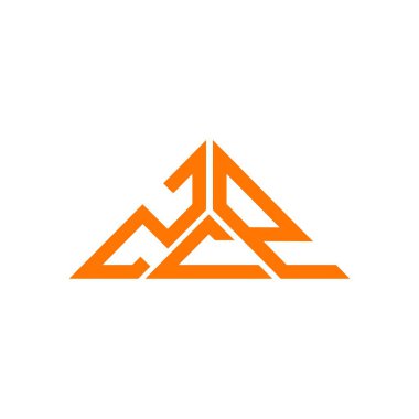 ZCP harf logosu yaratıcı tasarım vektör grafik, ZCP basit ve modern logo üçgen şeklinde.