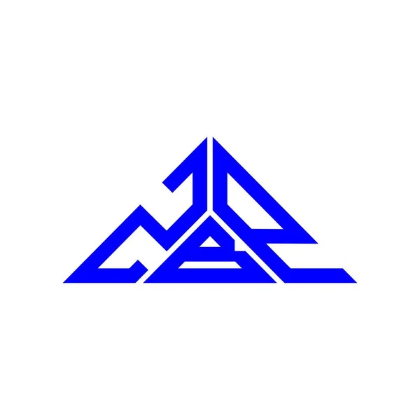 Design Criativo Logotipo Letra Zbp Com Gráfico Vetorial Logotipo Simples — Vetor de Stock