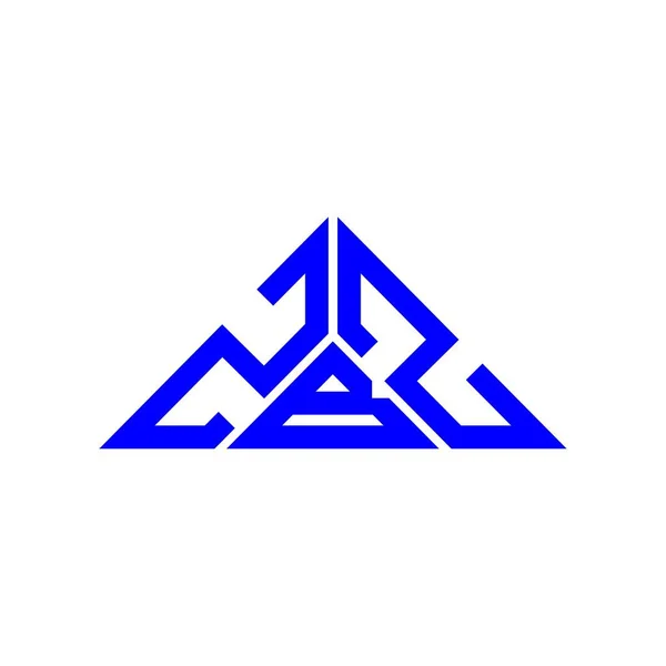Logo Literowe Zbz Kreatywny Design Grafiką Wektorową Zbz Proste Nowoczesne — Wektor stockowy