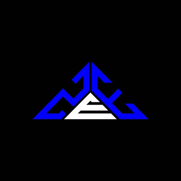 三角形の形でベクトルグラフィック ZeeシンプルかつモダンなロゴとZee文字のロゴの創造的なデザイン — ストックベクタ