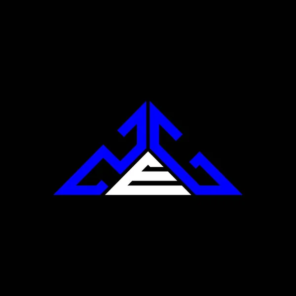 Zeg Harf Logosu Yaratıcı Tasarımı Vektör Grafik Zeg Basit Modern — Stok Vektör