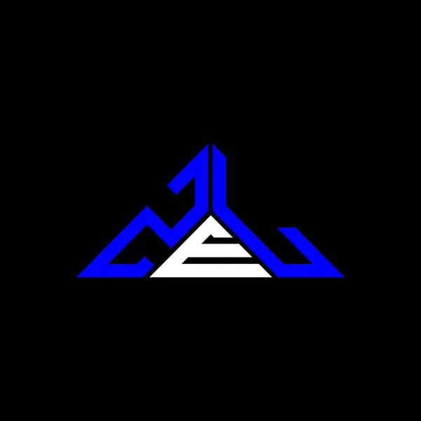 Zel字母标志创意设计与矢量图形 Zel简单现代的三角形标志 — 图库矢量图片