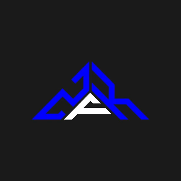 Zfk Letter Logo Creatief Design Met Vector Graphic Zfk Eenvoudig — Stockvector