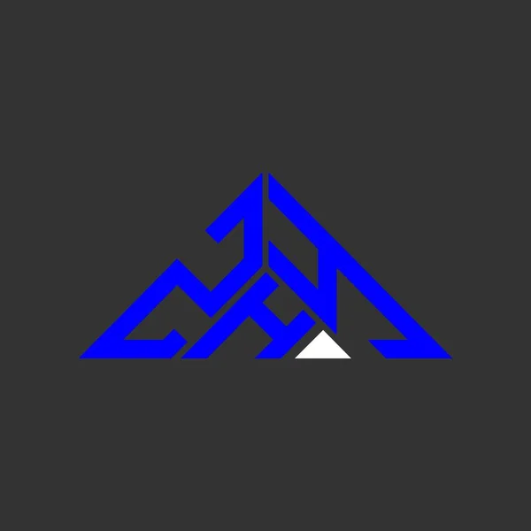 Zhy字母标志创意设计与矢量图形 Zhy简单现代的三角形标志 — 图库矢量图片