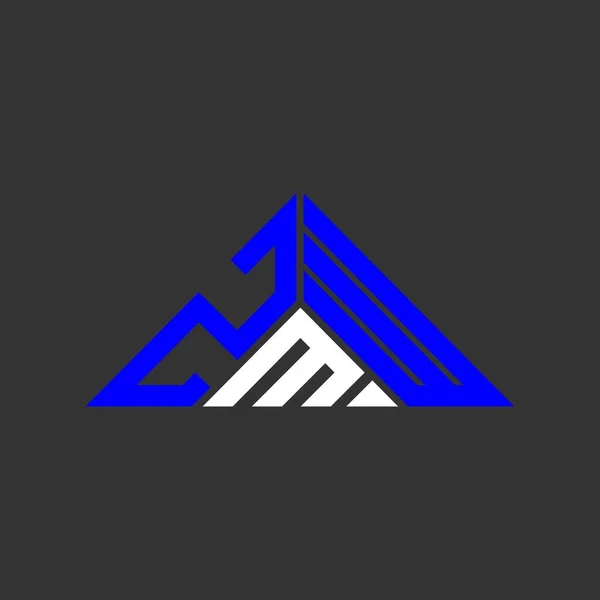 Design Criativo Logotipo Letra Zmw Com Gráfico Vetorial Logotipo Simples — Vetor de Stock