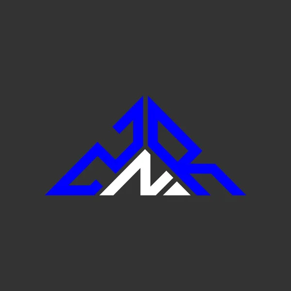 Znr字母标志创意设计与矢量图形 Znr简单现代的三角形标志 — 图库矢量图片