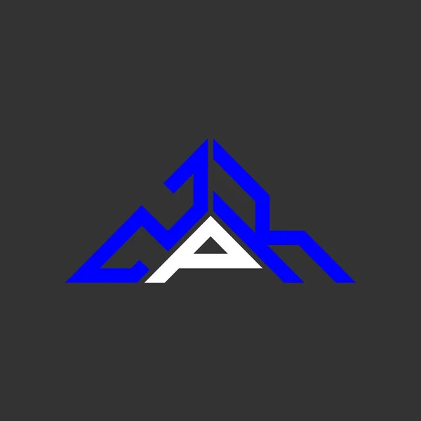 Diseño Creativo Del Logotipo Letra Zpk Con Gráfico Vectorial Logotipo — Vector de stock