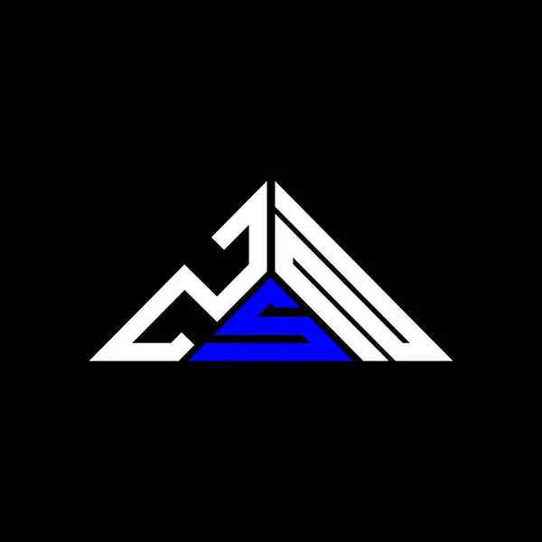 ベクトルグラフィックとZsnの手紙のロゴの創造的なデザイン 三角形の形でシンプルでモダンなロゴ — ストックベクタ
