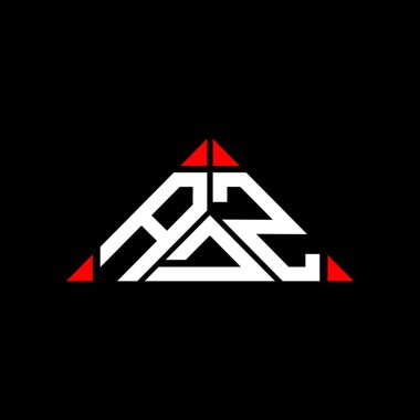ADZ letter logo creative design with vector graphic, ADZ simple and modern logo in triangle shape.