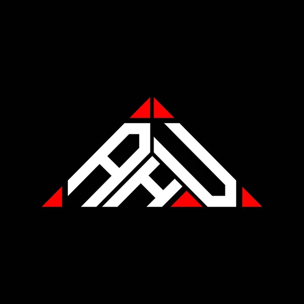 Ahu Letter Logo Creative Design Vector Graphic Ahu Simple Modern — Stockvector