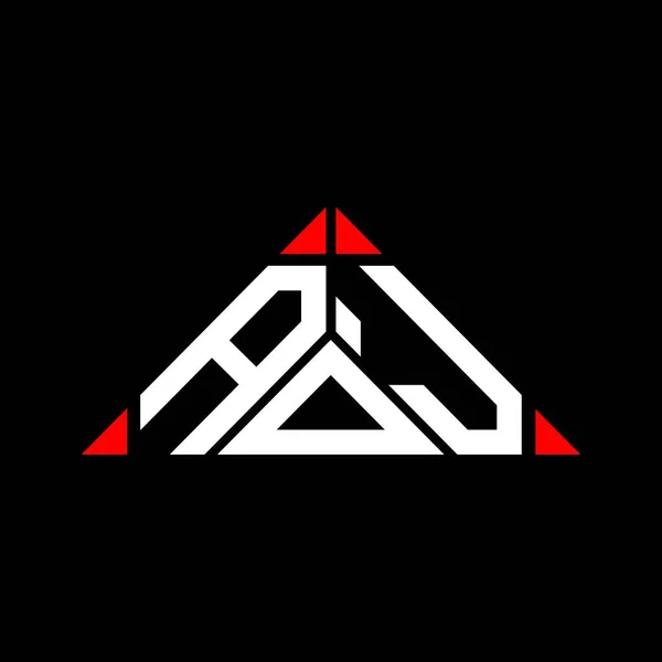 Aoj Písmeno Logo Tvůrčí Design Vektorovou Grafikou Aoj Jednoduché Moderní — Stockový vektor