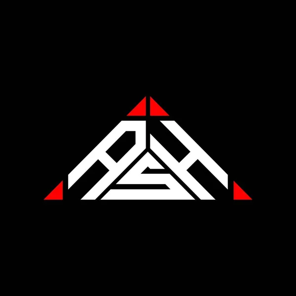 Ash Letter Logo Creative Design Vector Graphic Ash Simple Modern — Stok Vektör