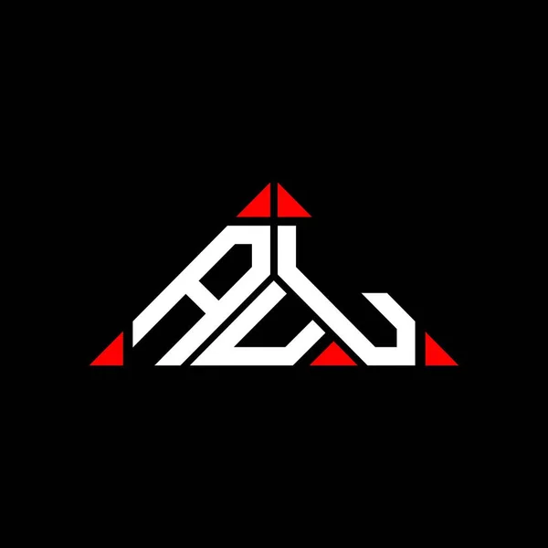 ベクトルグラフィック Aul三角形のシンプルでモダンなロゴとAul文字のロゴの創造的なデザイン — ストックベクタ