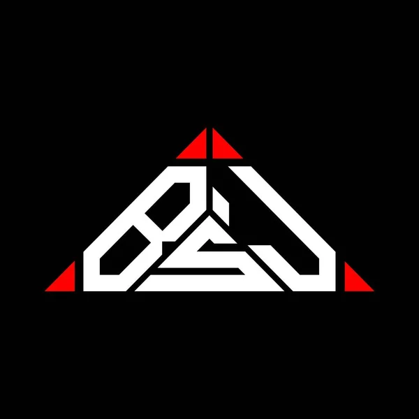 Diseño Creativo Del Logotipo Letra Bsj Con Gráfico Vectorial Logotipo — Vector de stock