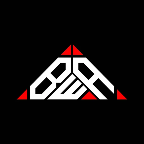 Bwa Harf Logosu Yaratıcı Tasarım Vektör Grafik Bwa Basit Modern — Stok Vektör