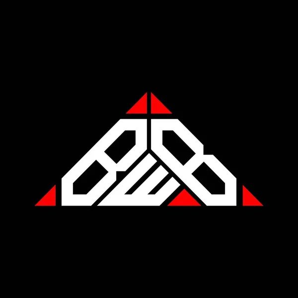 Bwb Harfi Logo Yaratıcı Tasarımı Vektör Grafik Bwb Basit Modern — Stok Vektör