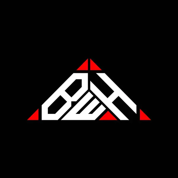 Bwh Harf Logosu Yaratıcı Tasarım Vektör Grafik Bwh Basit Modern — Stok Vektör