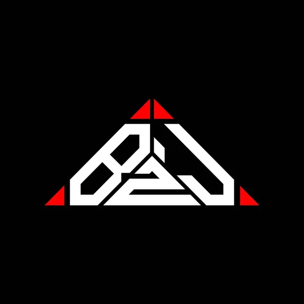 Diseño Creativo Del Logotipo Letra Bzj Con Gráfico Vectorial Logotipo — Vector de stock