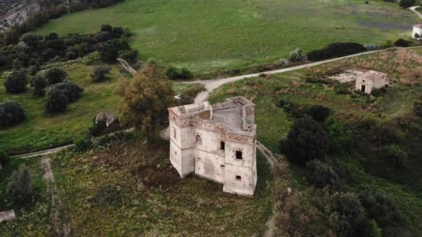 Castello difensivo d'epoca di San Fili vicino a Caulonia città della Calabria — Video Stock