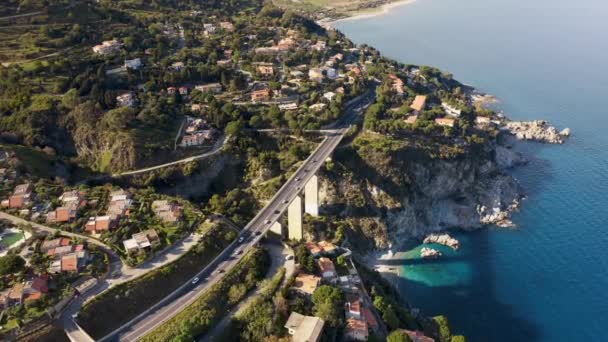 Pietragrande Cliff near Montauro city, Calabria South Italy — ストック動画