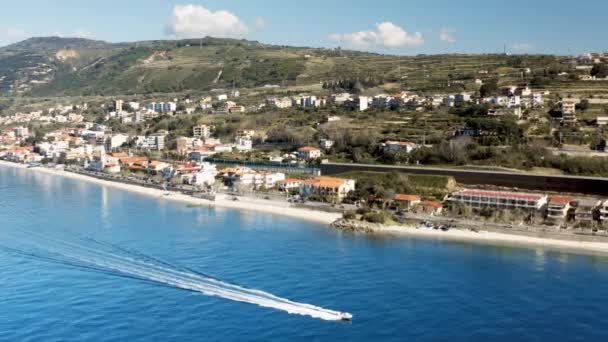 Messina海峡Calabria的Villa San Giovanni市 — 图库视频影像