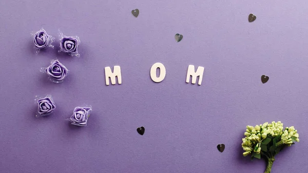 Zusammensetzung Mutterwort zum Muttertag — Stockfoto