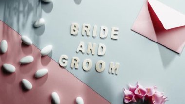 Düğün geçmişi için gelin ve damat daveti