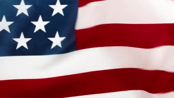 Amerikanische Flagge weht zum Memorial Day — Stockvideo