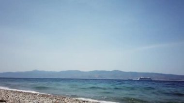 Reggio Calabria Limanı 'ndan gemiyle Messina' nın katı kuralları. Zaman Hızı çekimi