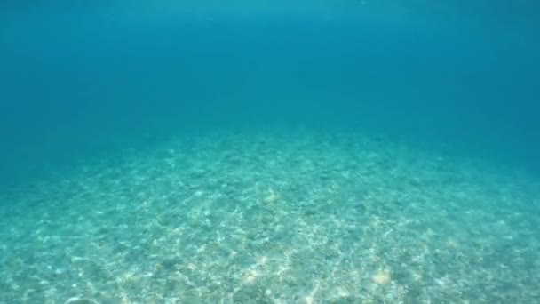 Havets Djup Sicilien Långsam Rörelse Vattnet Skjuta — Stockvideo
