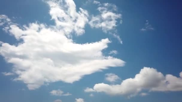 Chmury Poruszające Się Prawej Lewej Niebie Pęd Czasowy — Wideo stockowe
