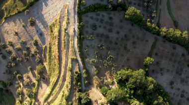 Yaz mevsiminde Locride Aera 'daki Calabria doğa tepesi..