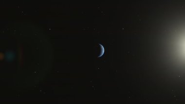 Uydudan dönen dünya görüntüsü