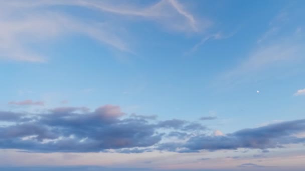 Fantástico Lapso Tempo Nuvens Movendo Céu — Vídeo de Stock