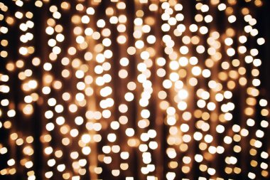 Bayram ışıkları ve bokeh 'in soyut arkaplanı