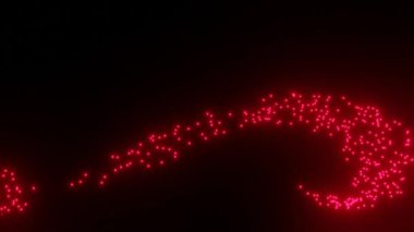 Flaş haber paneli, siyah zemin üzerinde uçan ışık parçacıkları renkleri, gümüş metalik yazıtlar Bu arkaplanda son dakika gelişmeleri