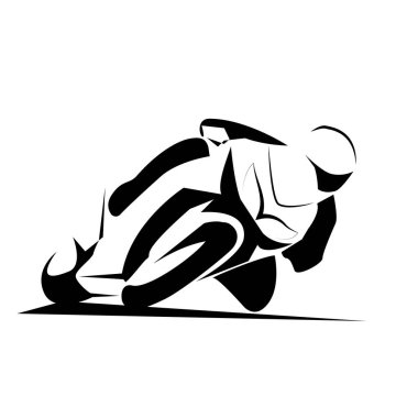 Hızlı ekstrem bisiklet vektörü eps10 illüstrasyon