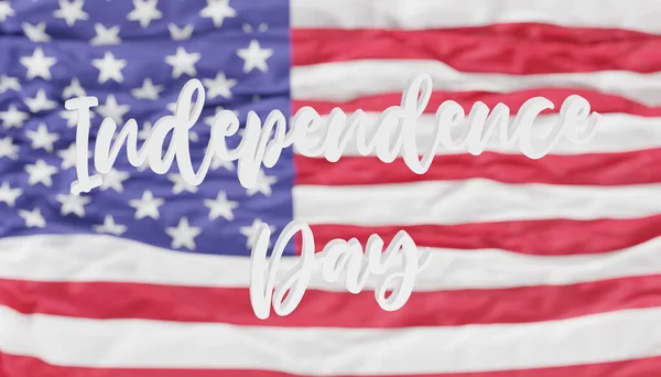 Dzień Niepodległości Stany Zjednoczone Ameryki Tle Flagi Renderowania — Zdjęcie stockowe