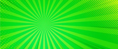 Yeşil sunburst doku. Arka plan. Vektör çizim.