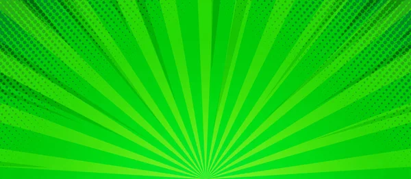 緑のサンバーストのテクスチャです。抽象的な背景。ベクトル図. — ストックベクタ