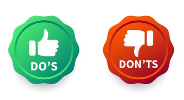 Başparmaklar yukarı ya da aşağı gibi. İşaret parmağı işareti gibi ya da değil. Baş parmak yukarı ve baş parmak aşağı işareti - hisse senedi vektörü