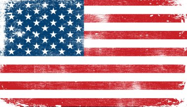 ABD Grunge bayrak, Amerika Birleşik Devletleri bayrağı. arka plan illüstrasyon vektör