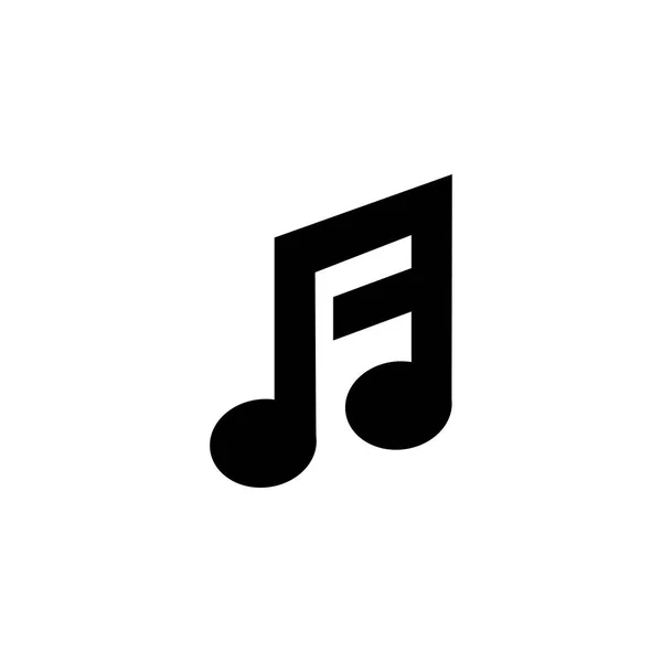 Lettre Logo Illustration Musicale Note Modèle Conception — Image vectorielle