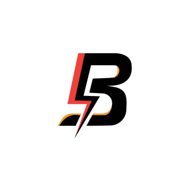 Renk yaratıcı tasarım şablonu ile elektrik illüstrasyon logosu B