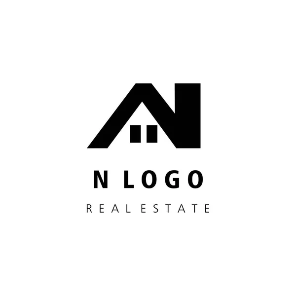 Real Estate Logo Initials Vector Template Design Architecture — Stockvector